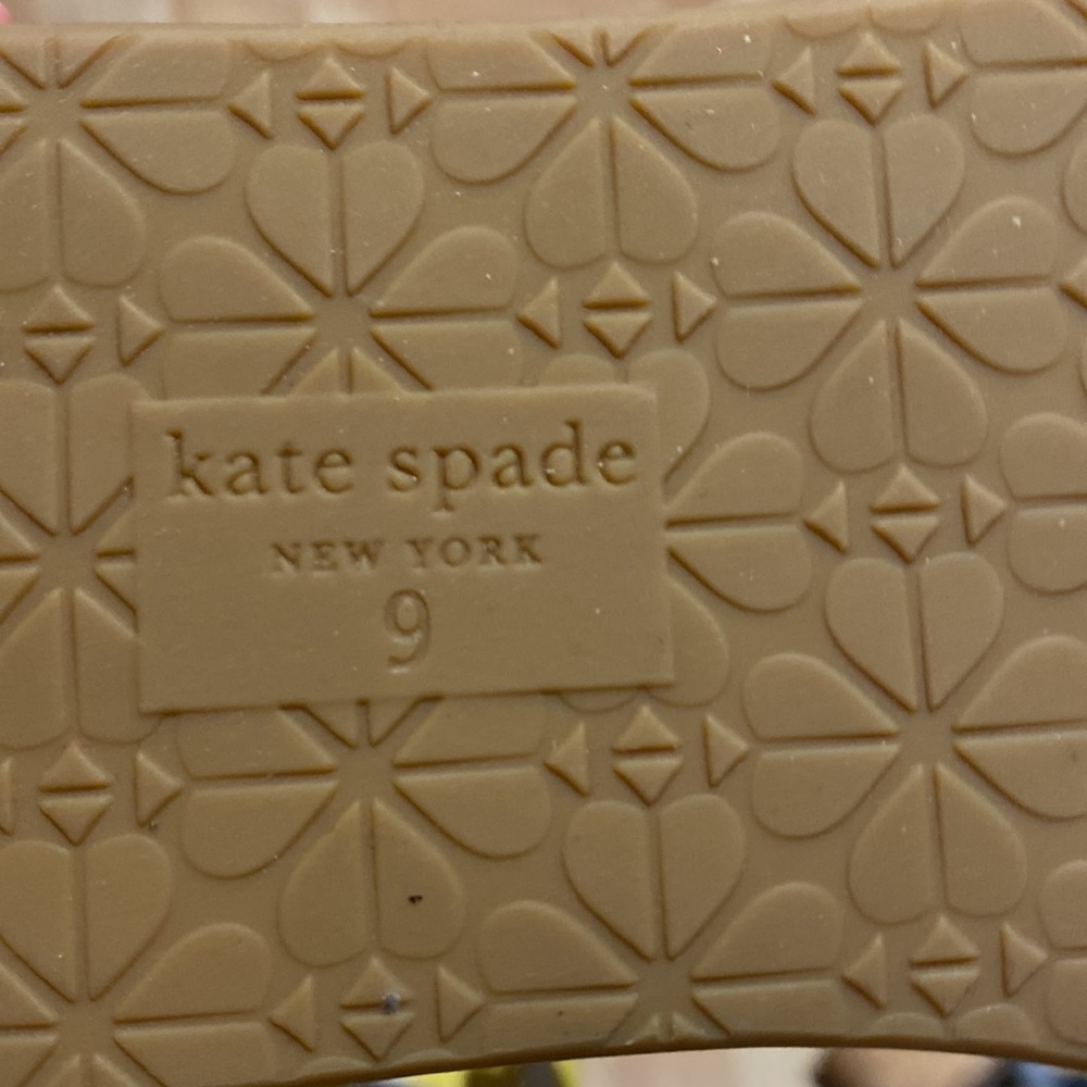 Coach Navy Leather Cork Wedge Sandals - Picture 7 of 7
